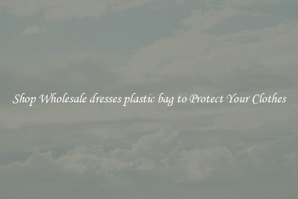 Shop Wholesale dresses plastic bag to Protect Your Clothes