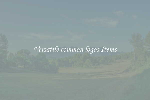 Versatile common logos Items