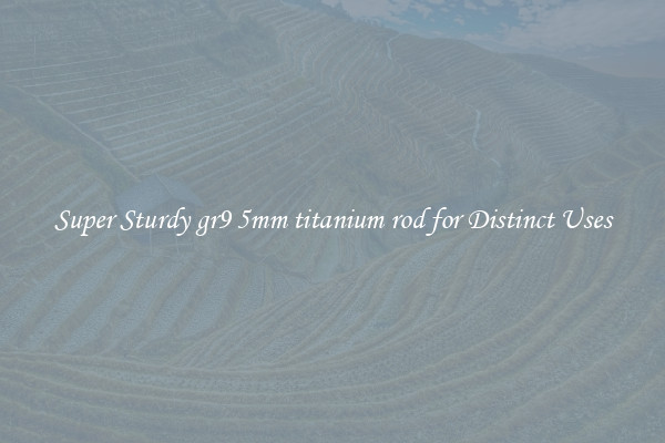 Super Sturdy gr9 5mm titanium rod for Distinct Uses