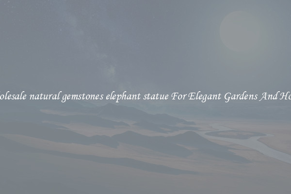 Wholesale natural gemstones elephant statue For Elegant Gardens And Homes