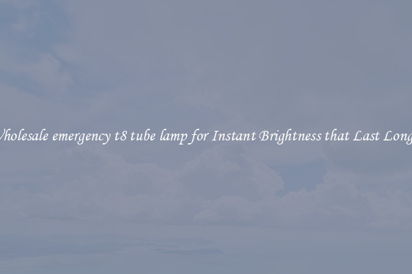 Wholesale emergency t8 tube lamp for Instant Brightness that Last Longer