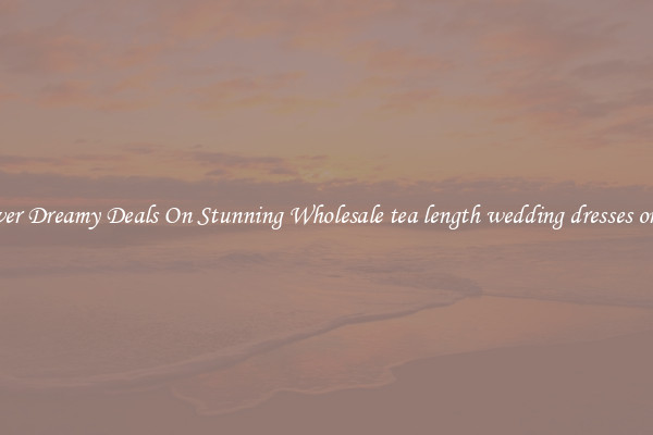 Discover Dreamy Deals On Stunning Wholesale tea length wedding dresses organza
