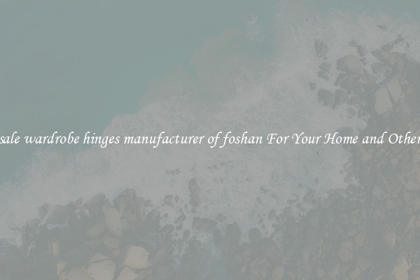Wholesale wardrobe hinges manufacturer of foshan For Your Home and Other Places