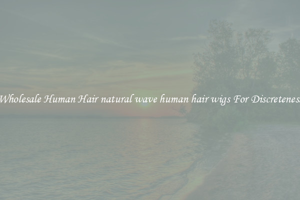 Wholesale Human Hair natural wave human hair wigs For Discreteness