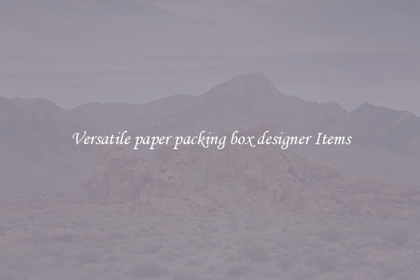 Versatile paper packing box designer Items