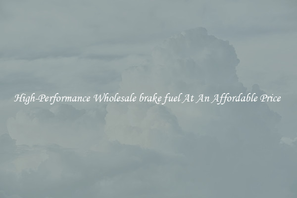 High-Performance Wholesale brake fuel At An Affordable Price 