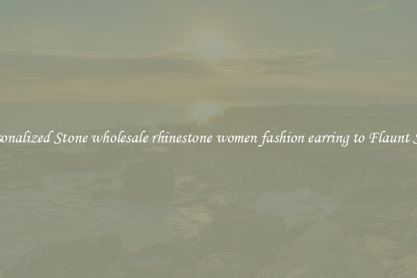 Personalized Stone wholesale rhinestone women fashion earring to Flaunt Style