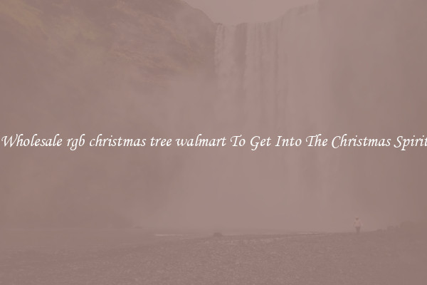 Wholesale rgb christmas tree walmart To Get Into The Christmas Spirit