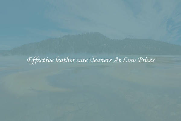 Effective leather care cleaners At Low Prices