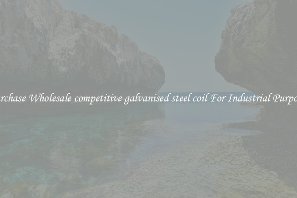 Purchase Wholesale competitive galvanised steel coil For Industrial Purposes