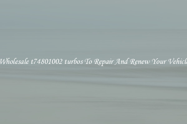 Wholesale t74801002 turbos To Repair And Renew Your Vehicle