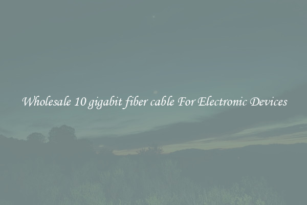 Wholesale 10 gigabit fiber cable For Electronic Devices