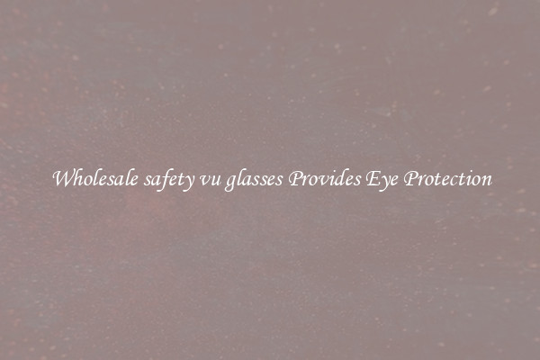 Wholesale safety vu glasses Provides Eye Protection