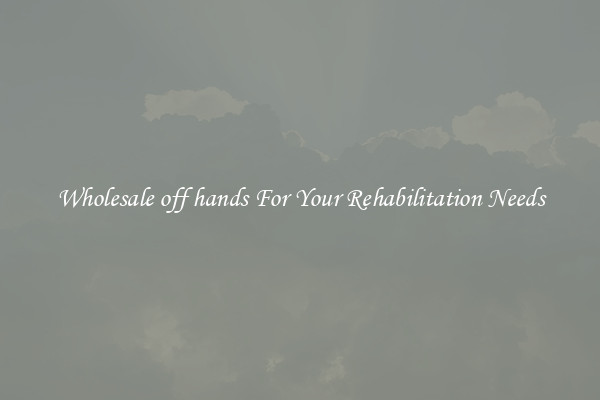 Wholesale off hands For Your Rehabilitation Needs