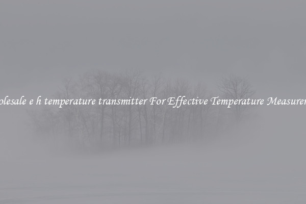 Wholesale e h temperature transmitter For Effective Temperature Measurement