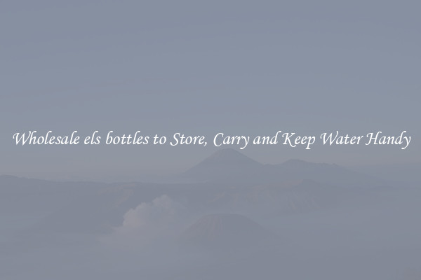 Wholesale els bottles to Store, Carry and Keep Water Handy