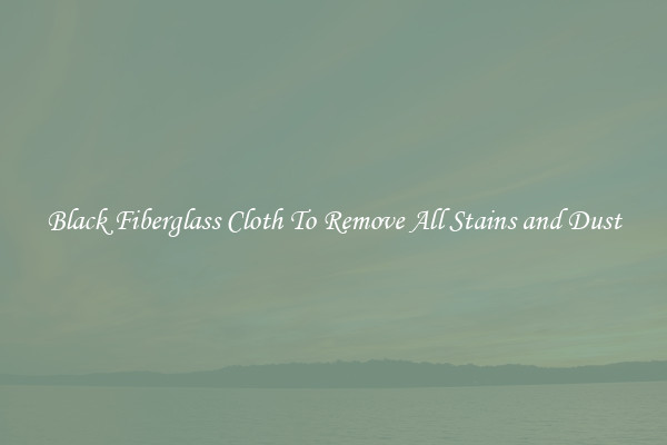 Black Fiberglass Cloth To Remove All Stains and Dust