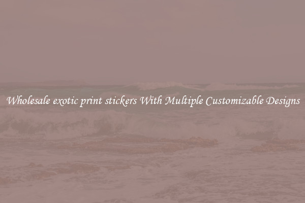 Wholesale exotic print stickers With Multiple Customizable Designs