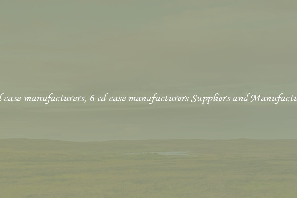 6 cd case manufacturers, 6 cd case manufacturers Suppliers and Manufacturers
