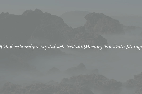 Wholesale unique crystal usb Instant Memory For Data Storage